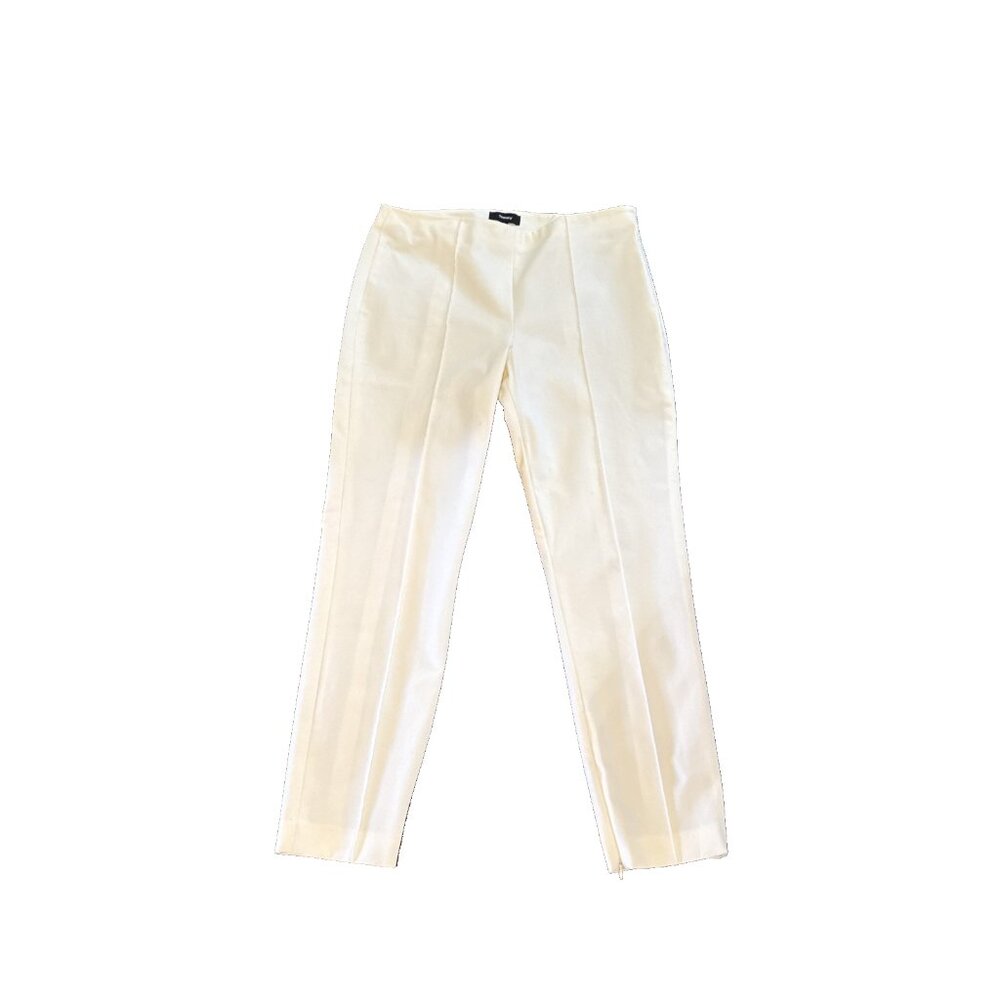 THEORY - Eggshell "Alettah Approach 2"‎ Casual Dress Pants - Women's Size 6 🔥